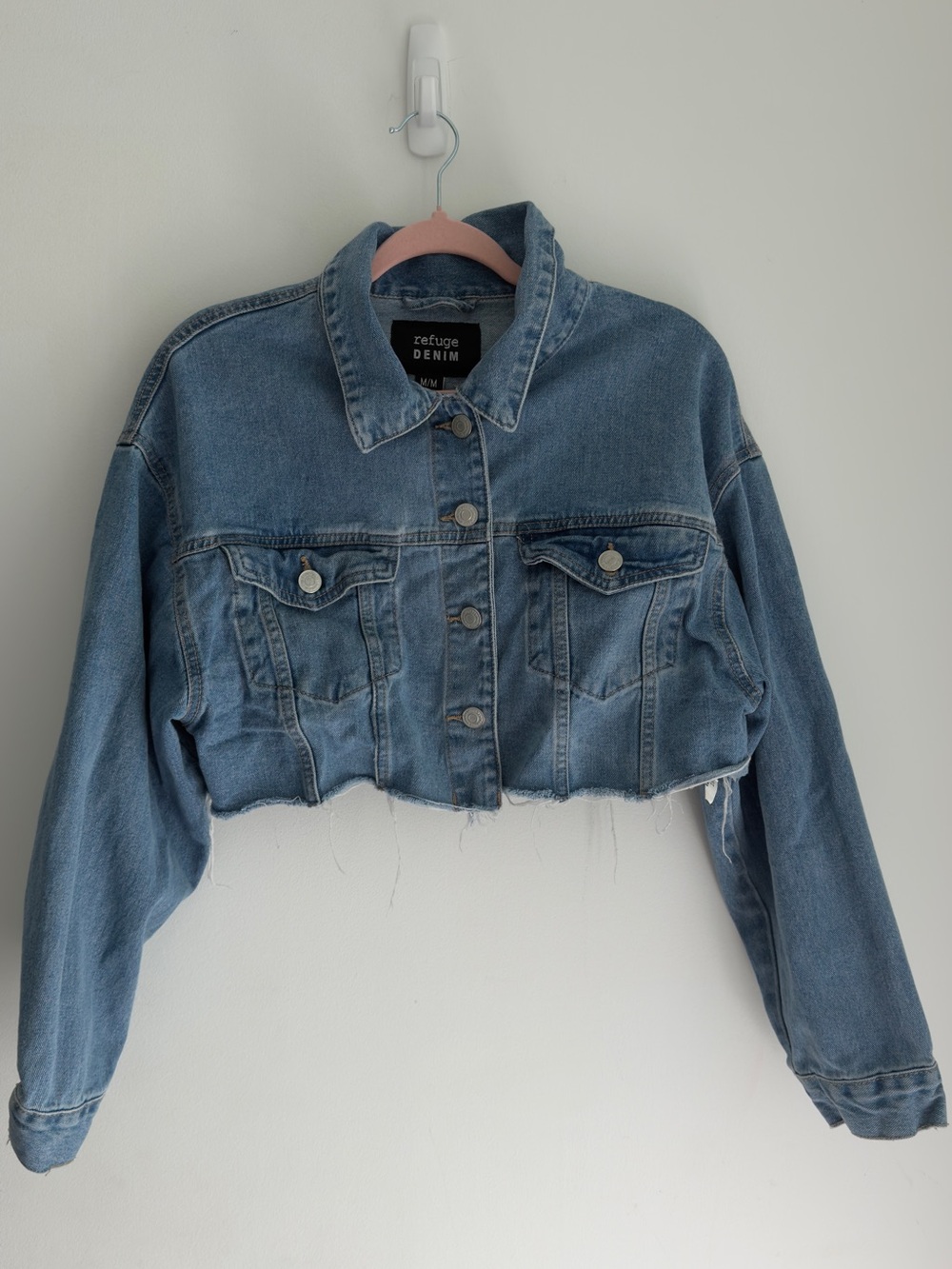 Denim Crop Jean Jacket - Picture 2 of 4